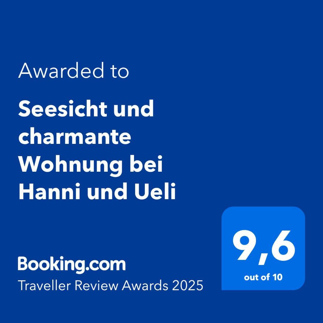 Seesicht Und Charmante Wohnung Bei Hanni Und Ueli Bottighofen Exterior foto